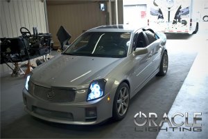 Cadillac CTS Headlight Halo Kit - ORACLE Lighting - LED Halo Kit - Green - `03-`07